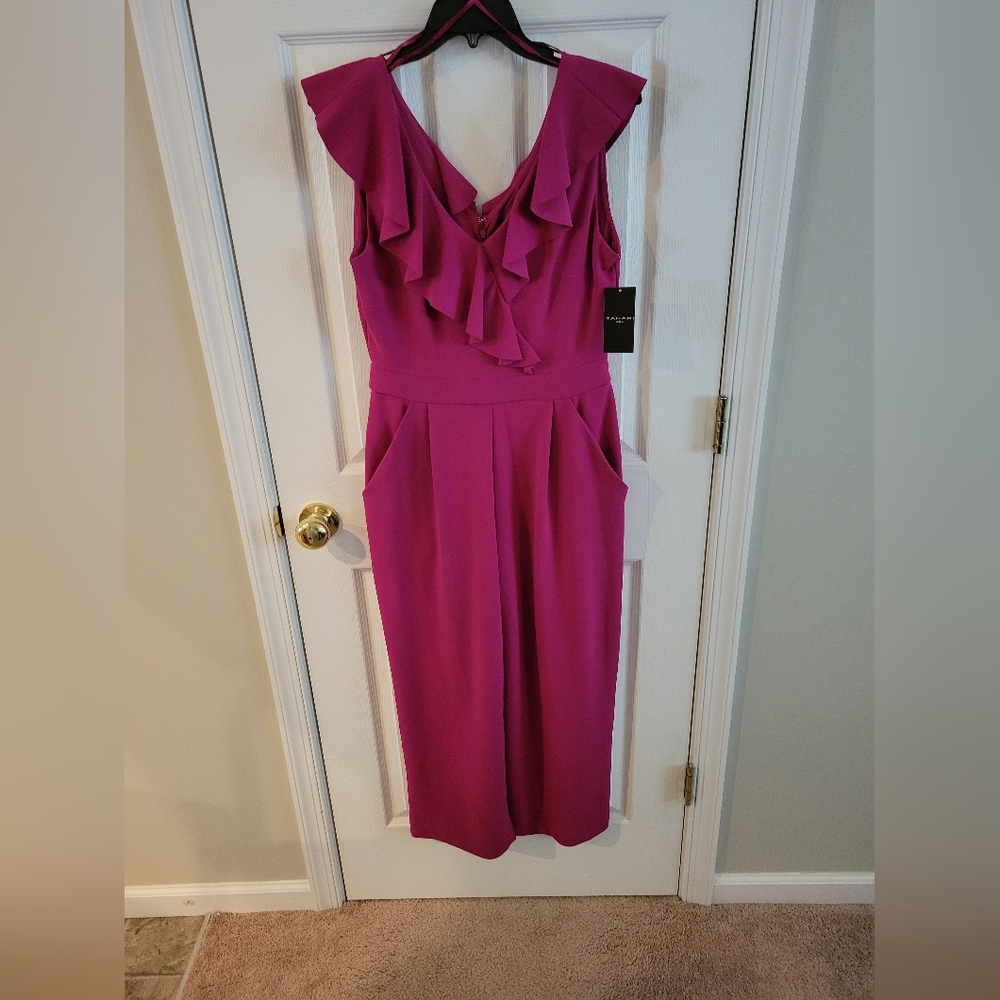 Tahari Pink Jumpsuit